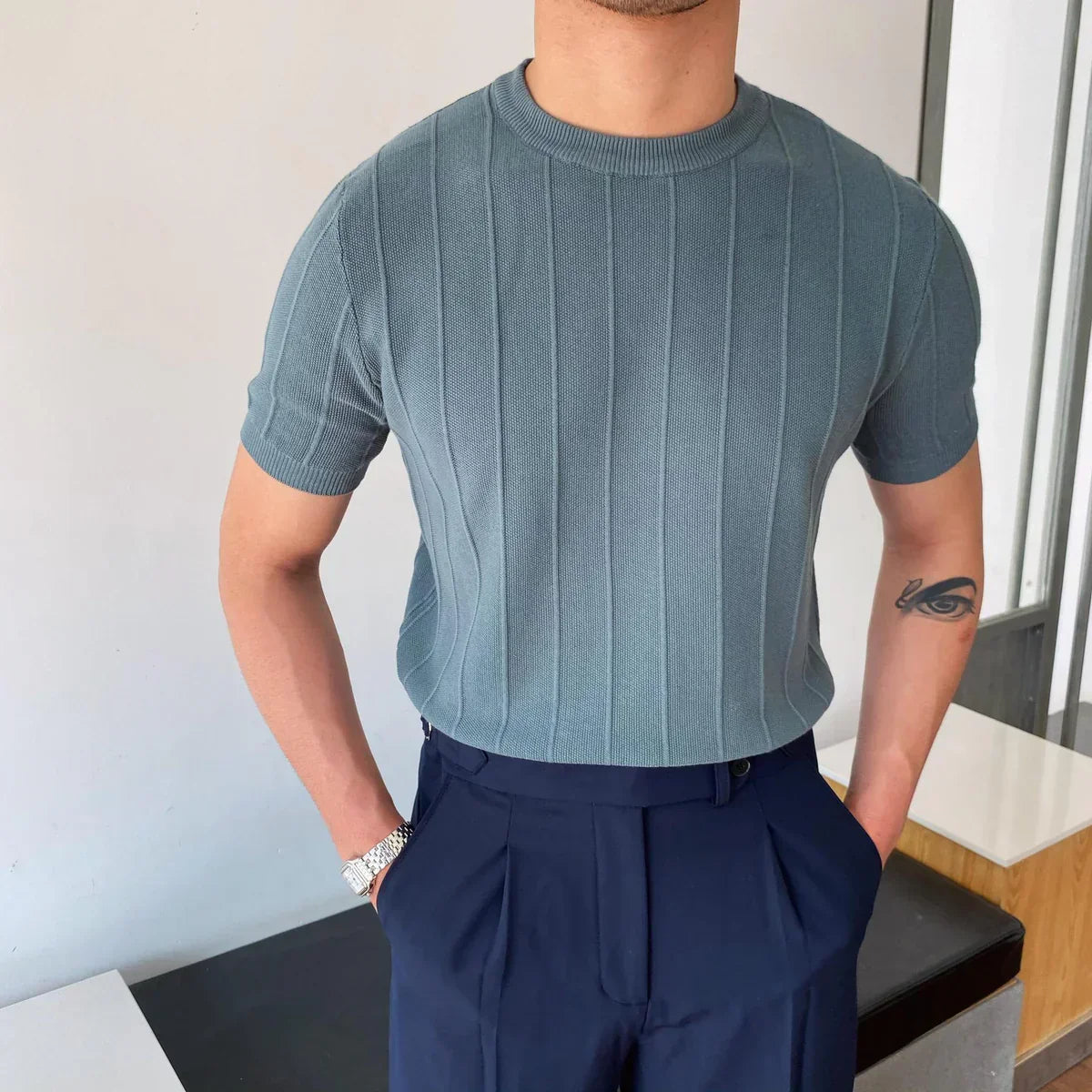 GABRIEL™ | T-shirt en maille pour homme Piave