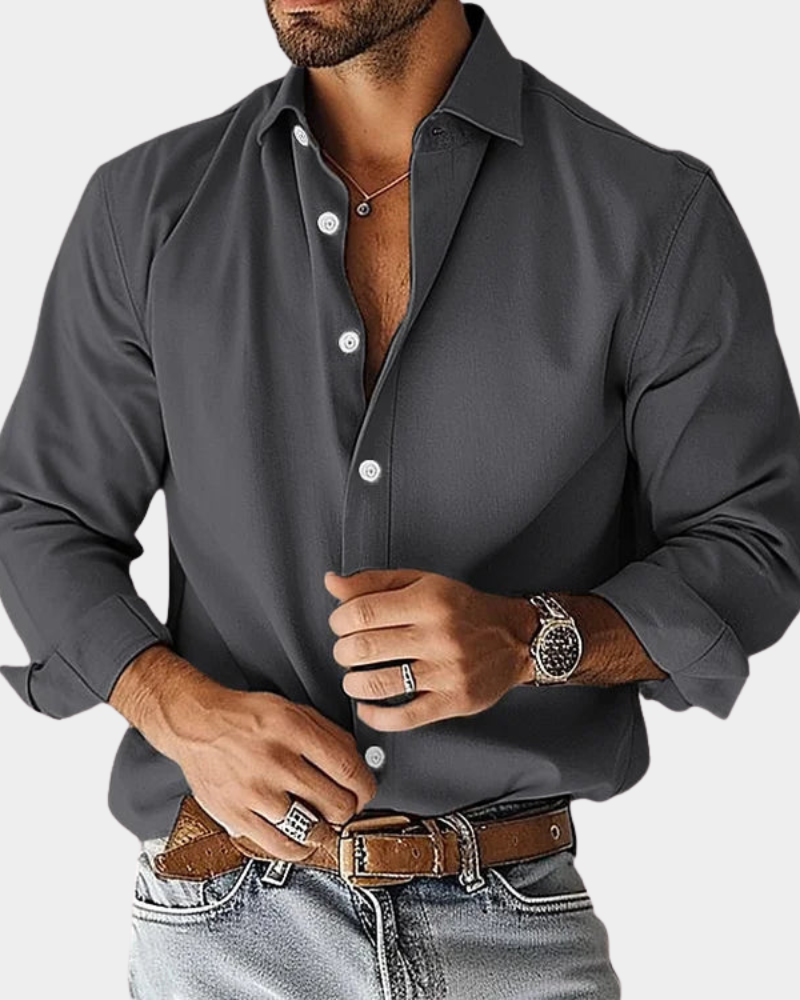GABRIEL | Chemise boutonnée slim extensible pour homme