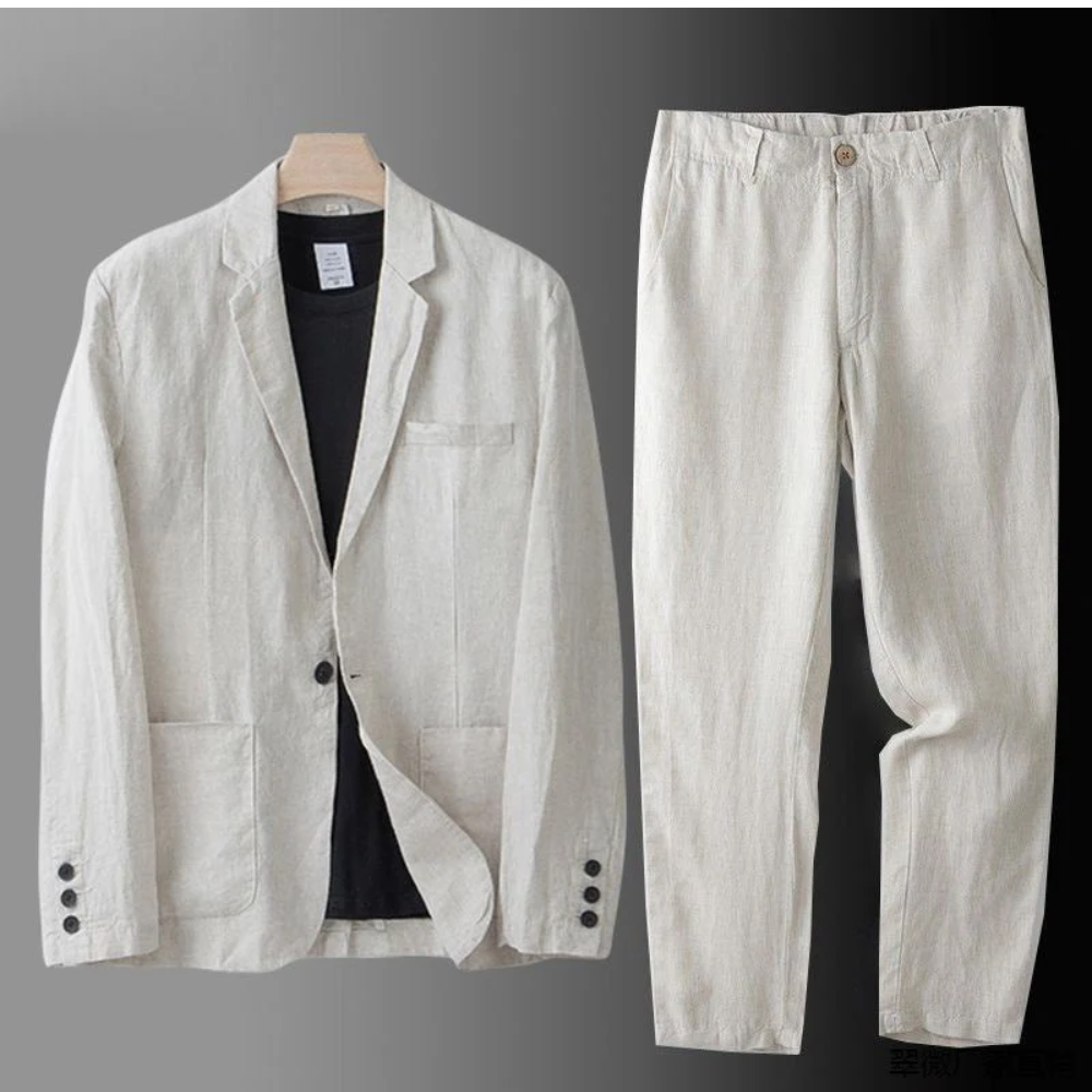 GABRIEL™ | Ensemble coordonné en pur lin pour homme