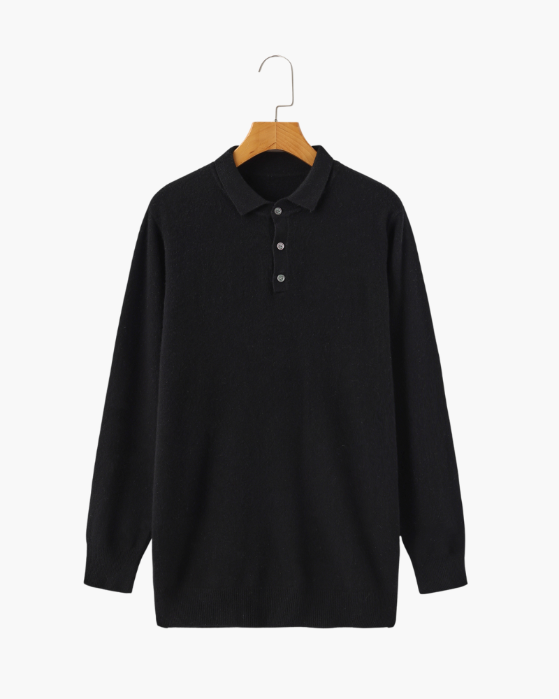 GABRIEL™ | Polo Cachemire Maille Dense