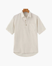 GABRIEL™ | Polo Lin Col Ouvert