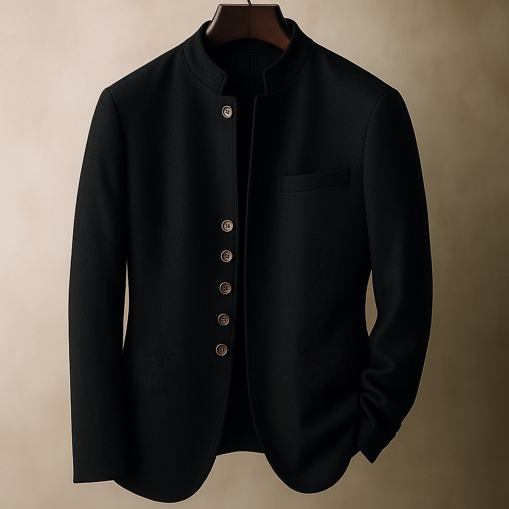 GABRIEL | VESTE EN LAINE À COL DROIT