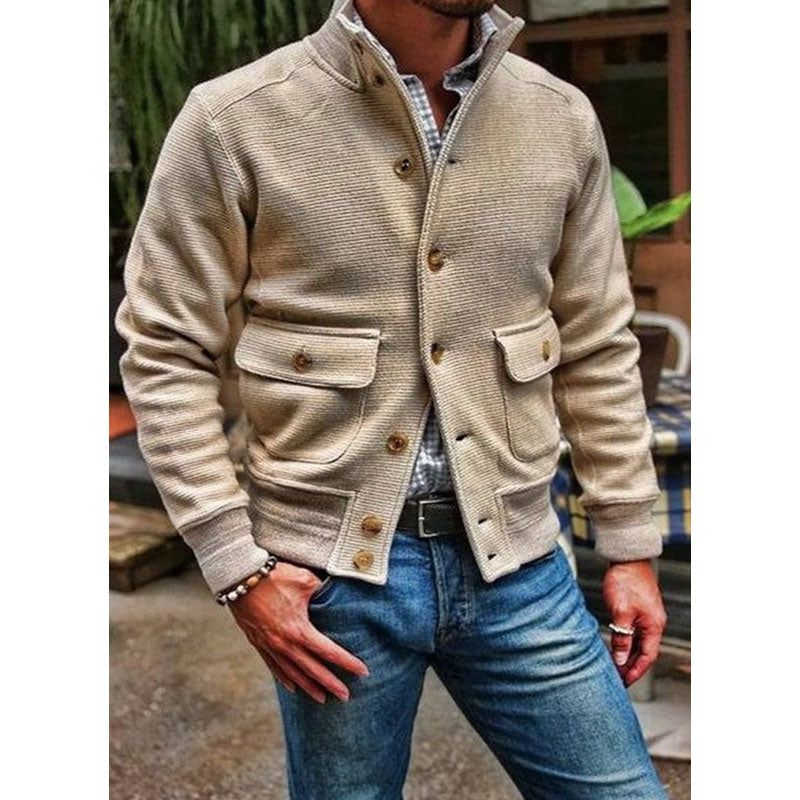 GABRIEL™ | Veste Maille Col Montant