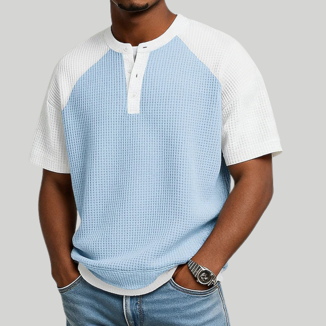 GABRIEL™ | Polo pour homme en maille gaufrée