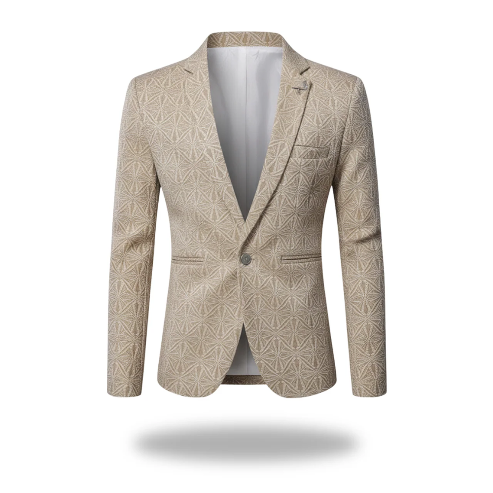 GABRIEL™ | Blazer jacquard pour homme à un bouton