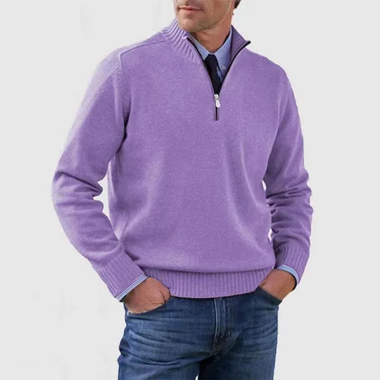 GABRIEL™ | Pull Zippé Col Montant