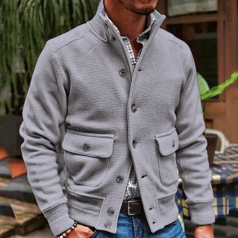 GABRIEL™ | Veste Maille Col Montant