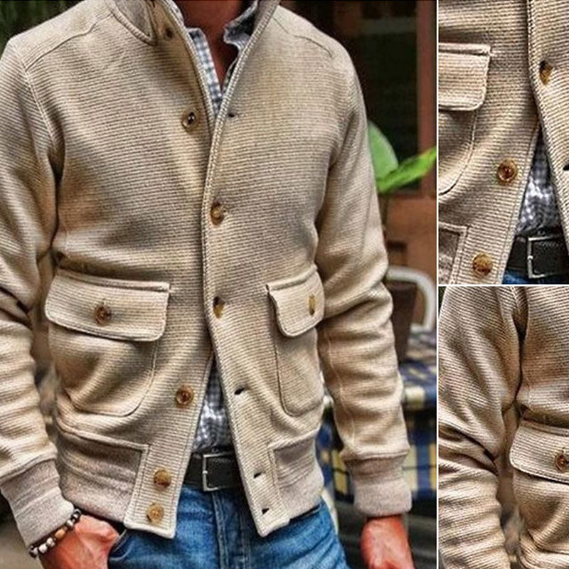 GABRIEL™ | Veste Maille Col Montant
