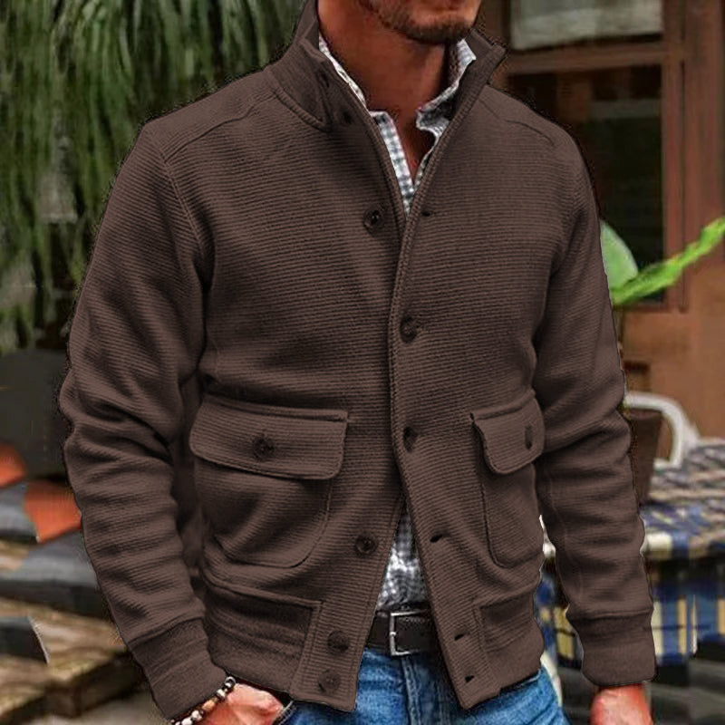 GABRIEL™ | Veste Maille Col Montant