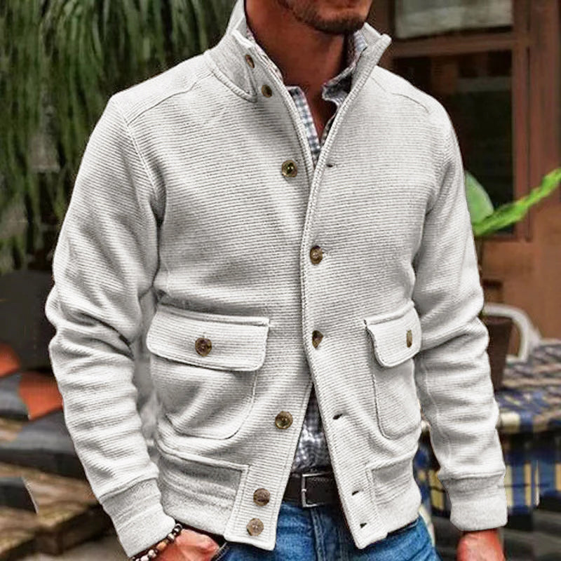 GABRIEL™ | Veste Maille Col Montant