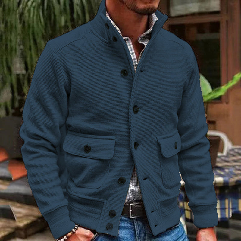 GABRIEL™ | Veste Maille Col Montant