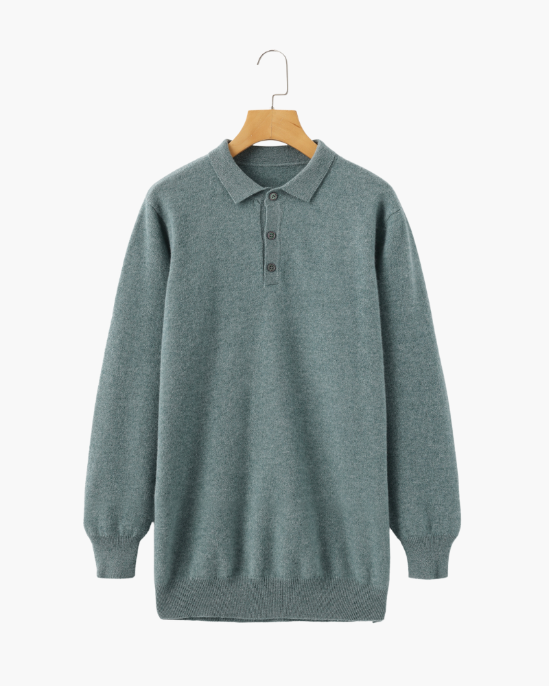 GABRIEL™ | Polo Cachemire Maille Dense