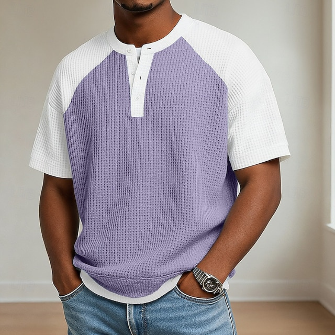 GABRIEL™ | Polo pour homme en maille gaufrée