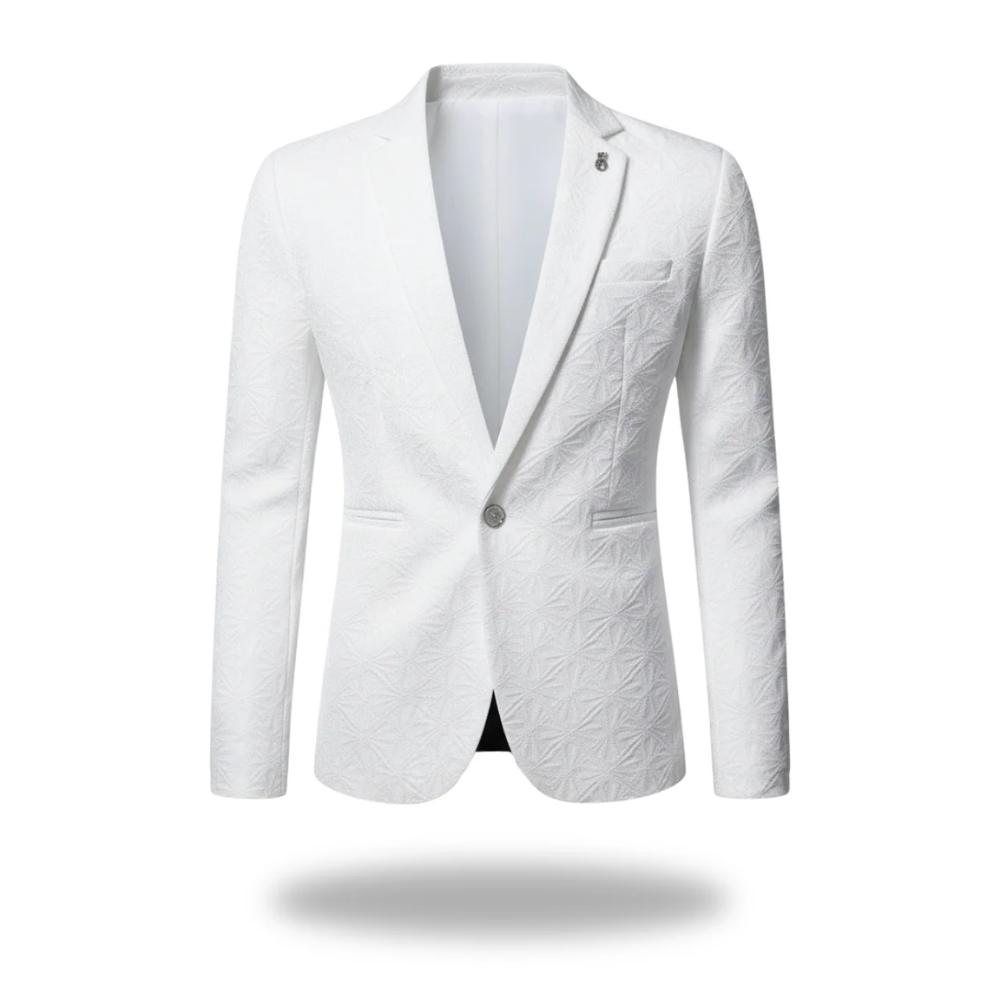 GABRIEL™ | Blazer jacquard pour homme à un bouton