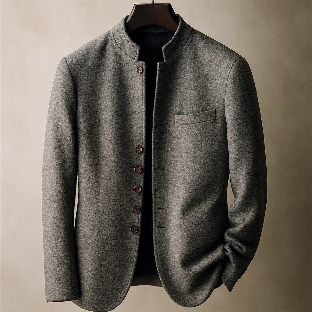 GABRIEL | VESTE EN LAINE À COL DROIT