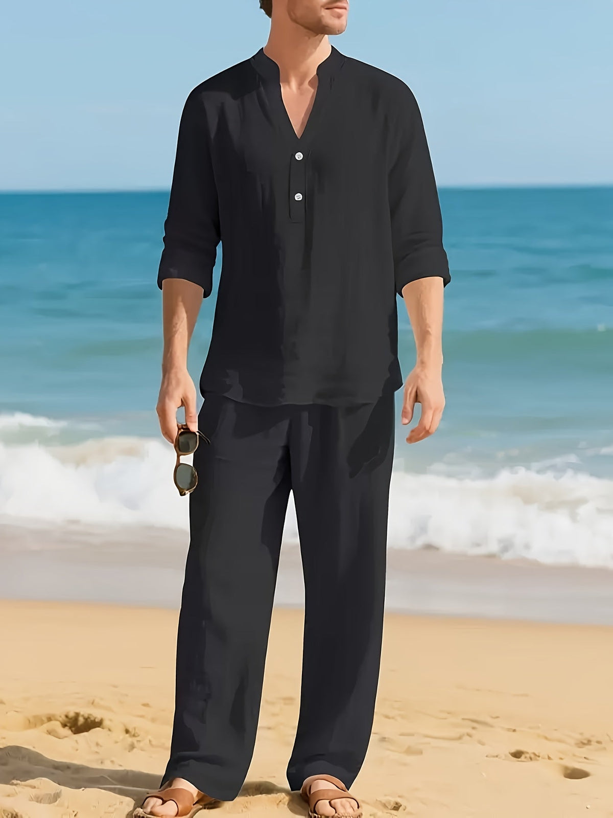 GABRIEL™ | Ensemble homme coordonné en lin tissé