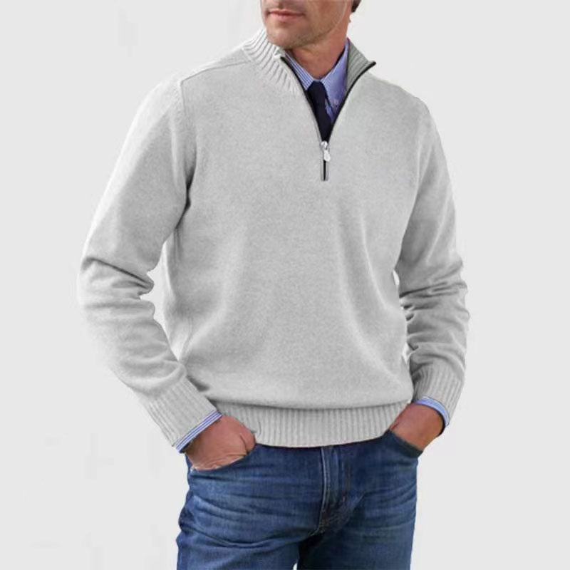 GABRIEL™ | Pull Zippé Col Montant