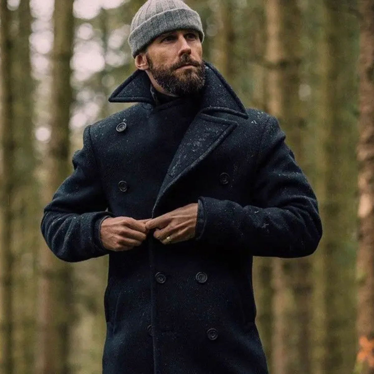 GABRIEL™ | Manteau en laine à double boutonnage