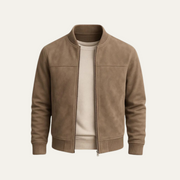 GABRIEL™ | Bomber Suède Minimaliste