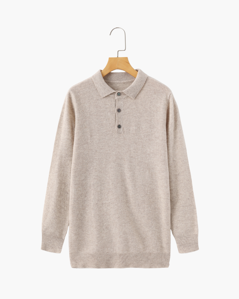GABRIEL™ | Polo Cachemire Maille Dense