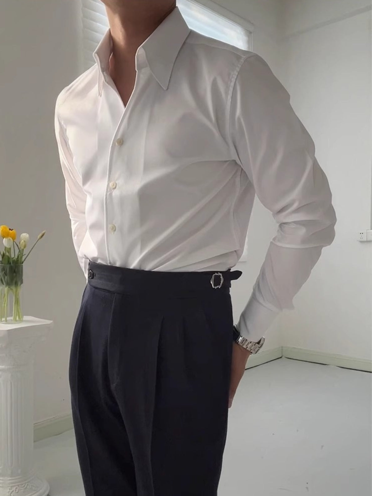 GABRIEL™ | Chemise Col V