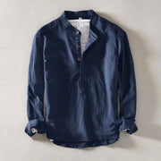 GABRIEL™ | Chemise Lin Sans Col