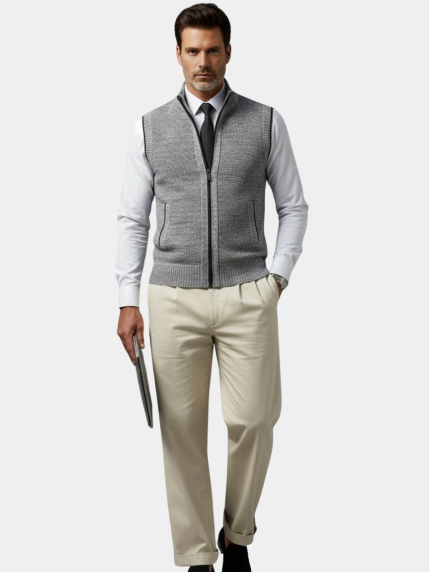 GABRIEL™ | Gilet pour homme à fermeture zippée intégrale