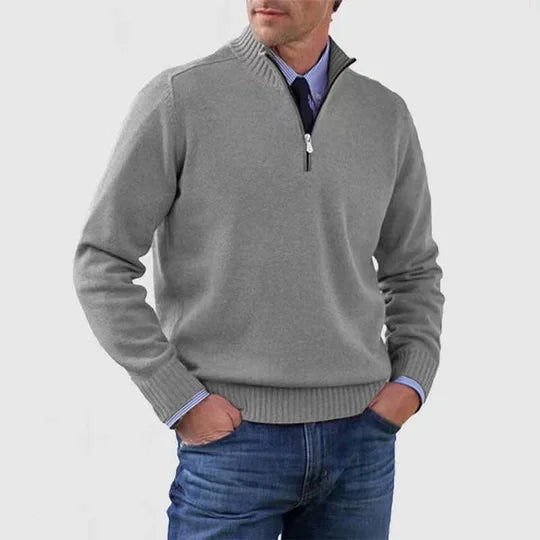 GABRIEL™ | Pull Zippé Col Montant