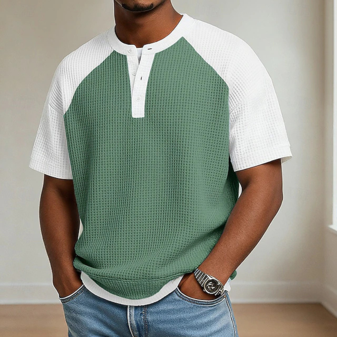 GABRIEL™ | Polo pour homme en maille gaufrée