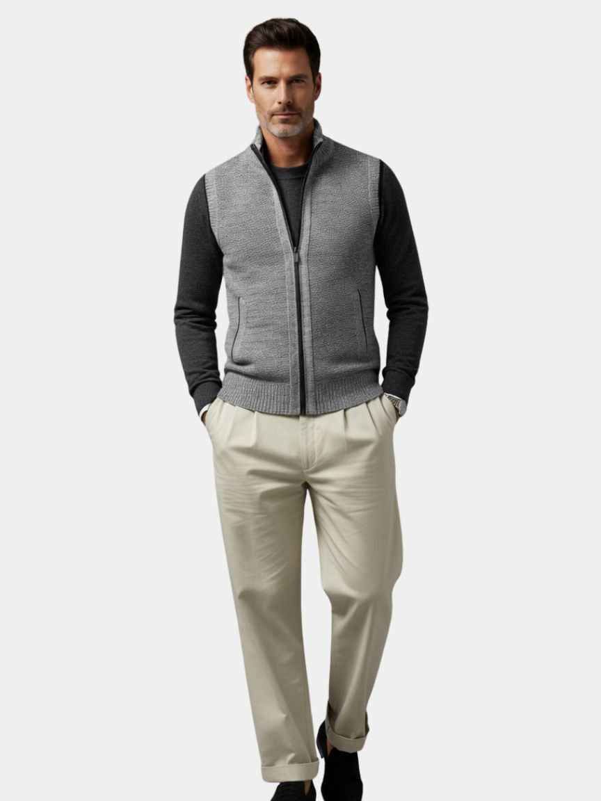 GABRIEL™ | Gilet pour homme à fermeture zippée intégrale