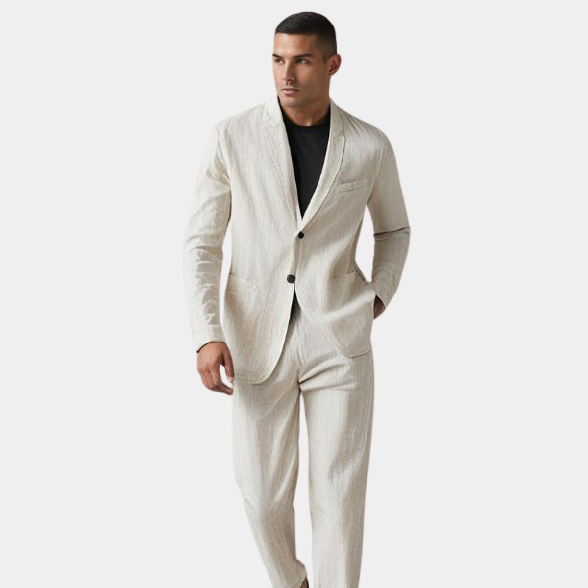GABRIEL™ | Costume homme en lin et coton