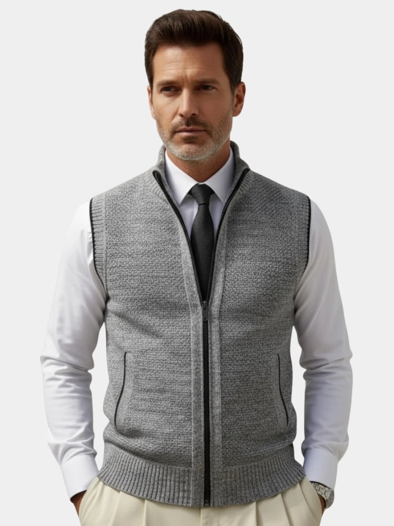 GABRIEL™ | Gilet pour homme à fermeture zippée intégrale