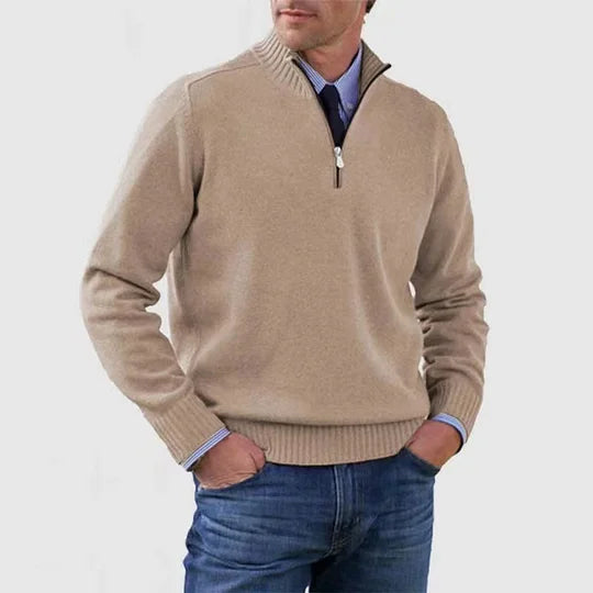GABRIEL™ | Pull Zippé Col Montant