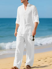 GABRIEL™ | Ensemble homme coordonné en lin tissé