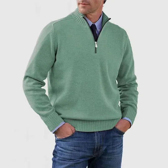 GABRIEL™ | Pull Zippé Col Montant