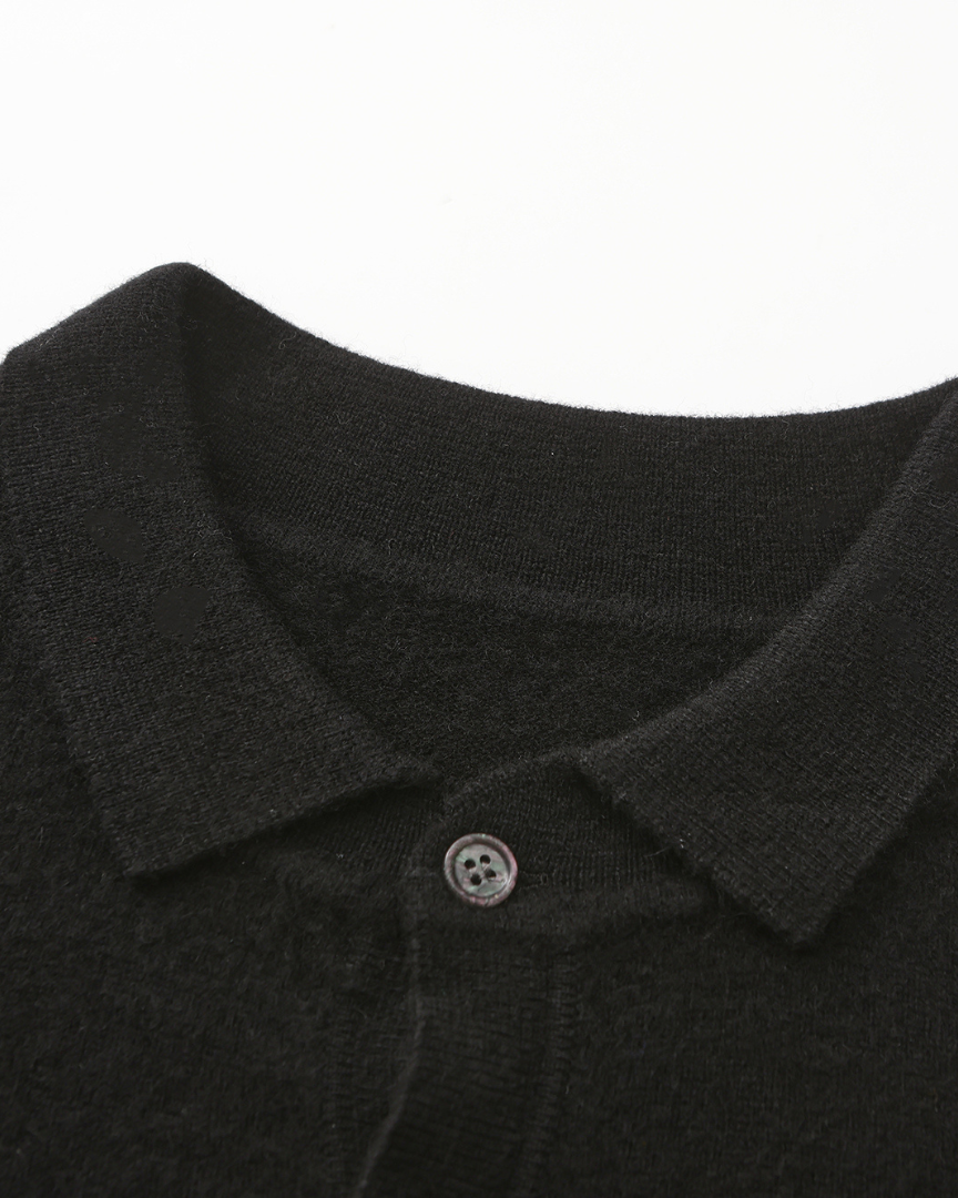 GABRIEL™ | Polo Cachemire Maille Dense