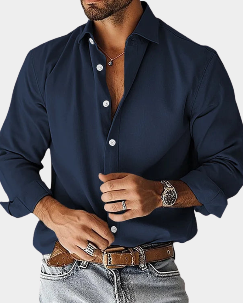 GABRIEL | Chemise boutonnée slim extensible pour homme