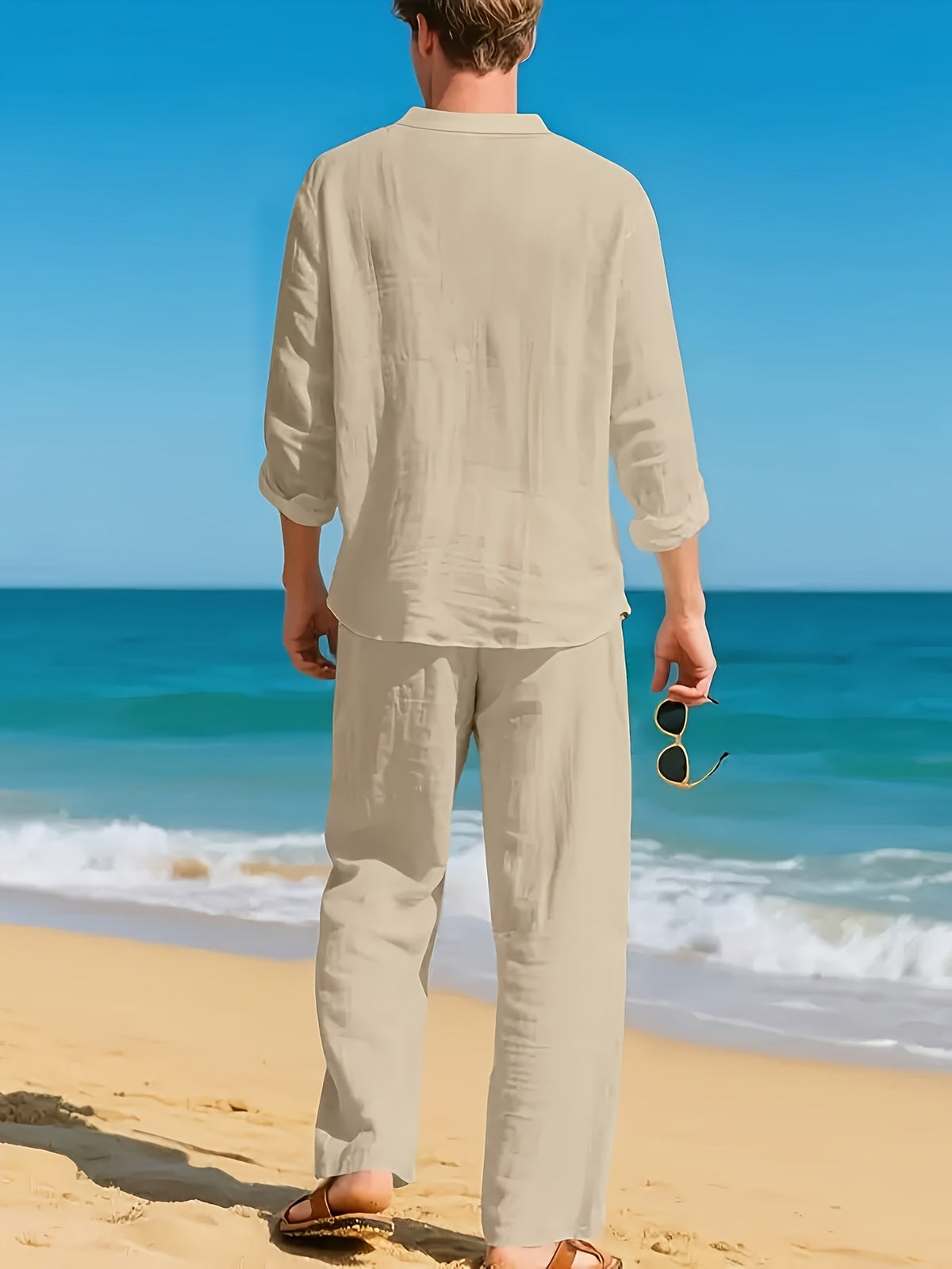 GABRIEL™ | Ensemble homme coordonné en lin tissé