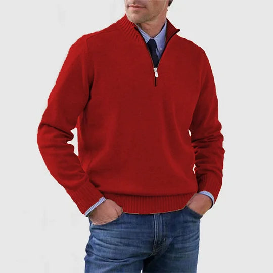GABRIEL™ | Pull Zippé Col Montant