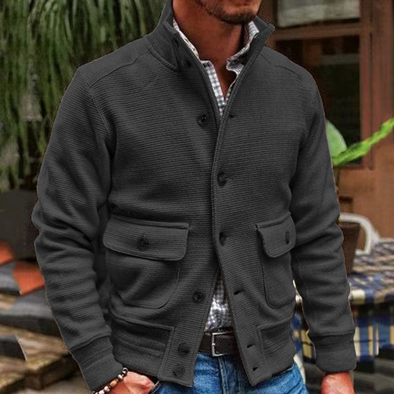 GABRIEL™ | Veste Maille Col Montant