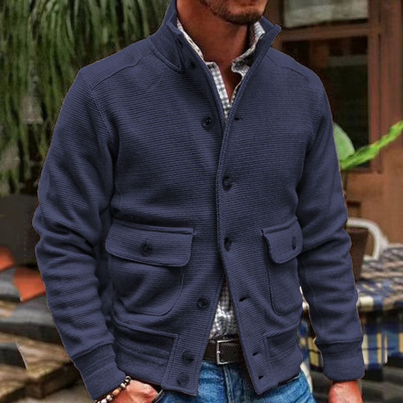 GABRIEL™ | Veste Maille Col Montant
