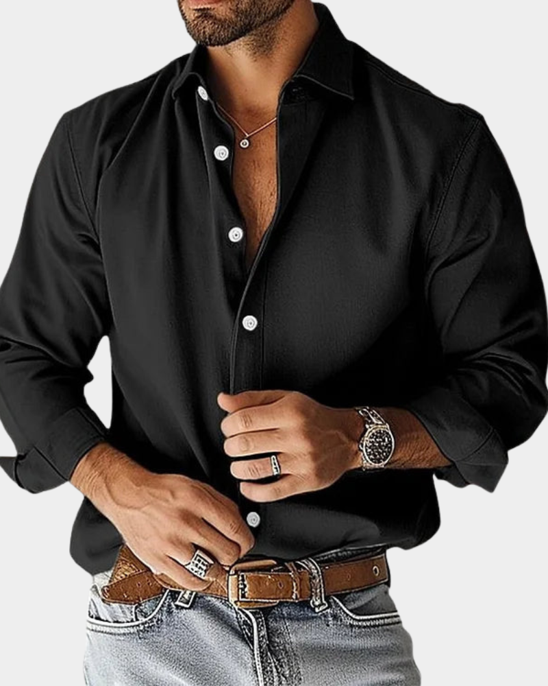 GABRIEL | Chemise boutonnée slim extensible pour homme