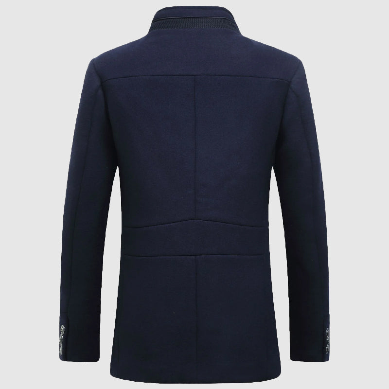 GABRIEL™ | Pardessus pour homme en mélange de laine avec doublure à carreaux