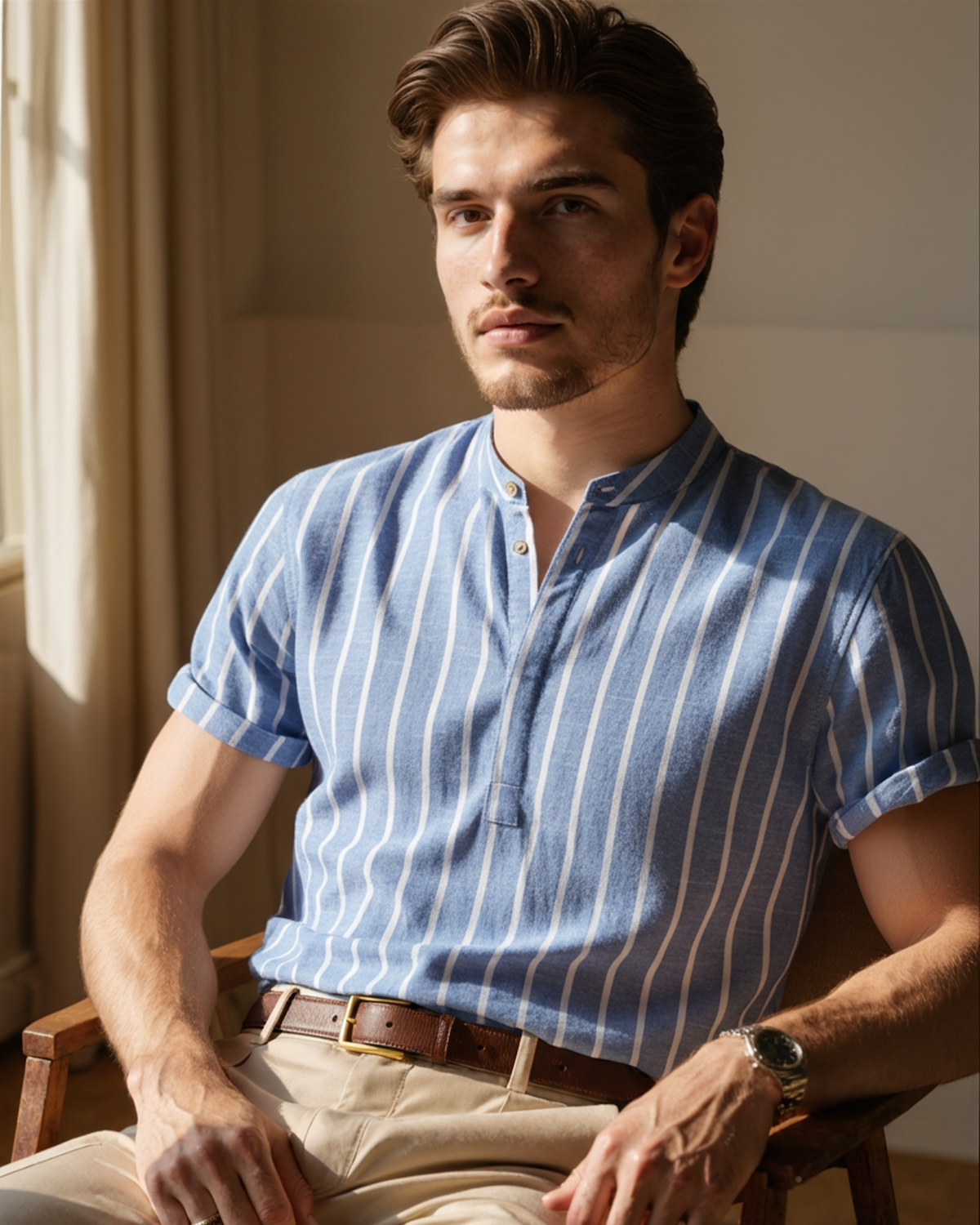 GABRIEL™ | Polo Marin Côtelé