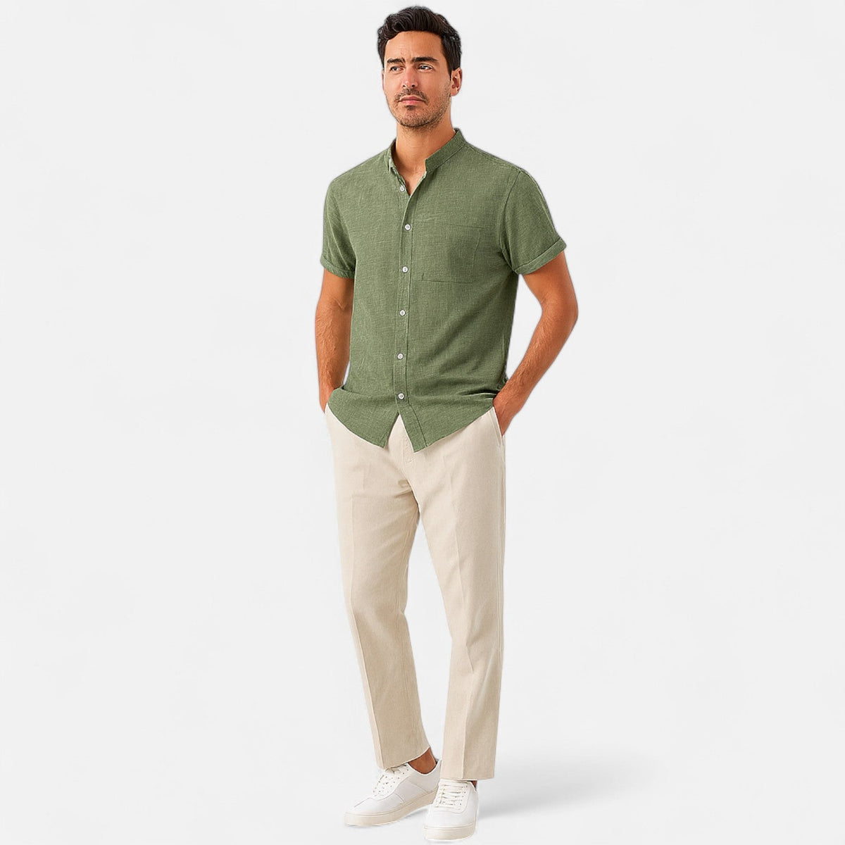 GABRIEL™ | Chemise à col mandarin