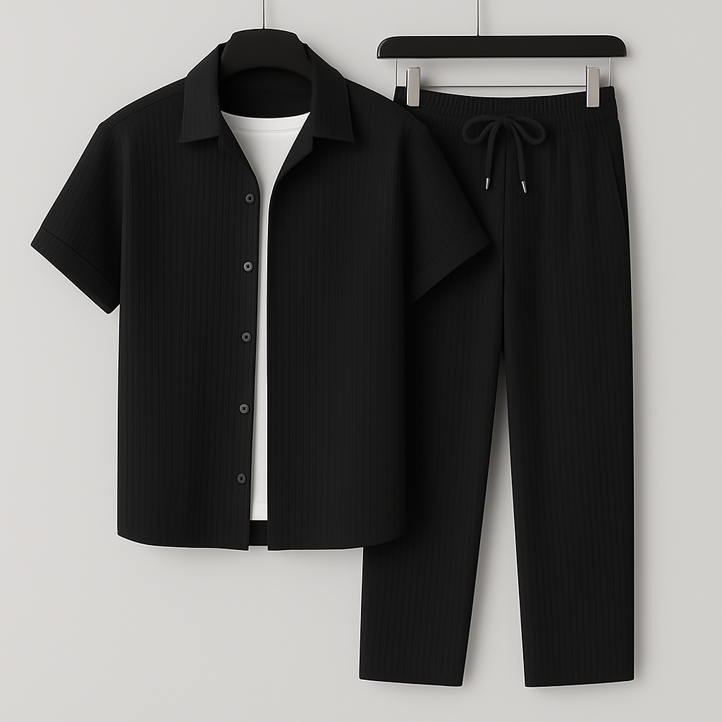 GABRIEL™ | Ensemble coordonné en lin côtelé