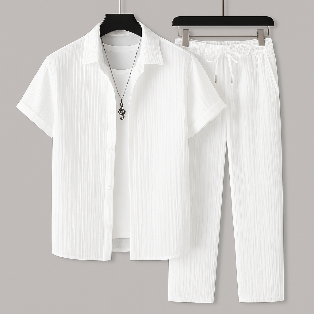 GABRIEL™ | Ensemble coordonné en lin côtelé