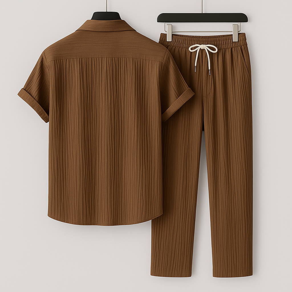 GABRIEL™ | Ensemble coordonné en lin côtelé