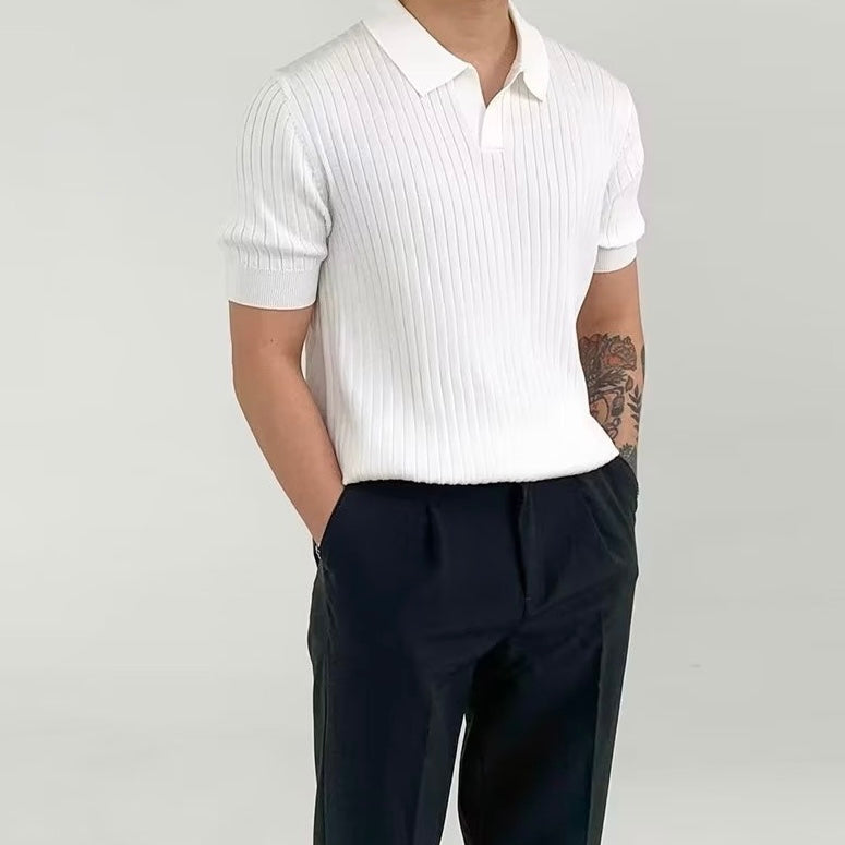 GABRIEL™ | Polo à col V à manches courtes