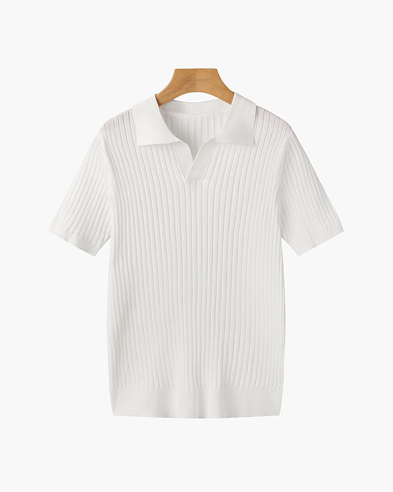 GABRIEL™ | Polo à col V à manches courtes
